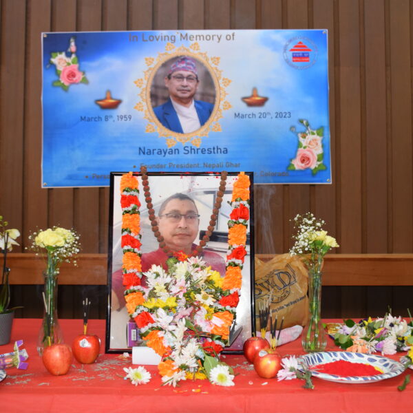 The Colorado Nepali community paid tribute to Narayana Shrestha